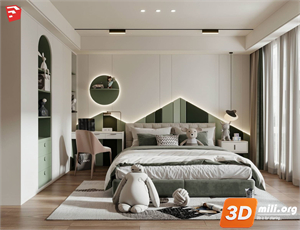 Children Room Scenes Skp FIles 